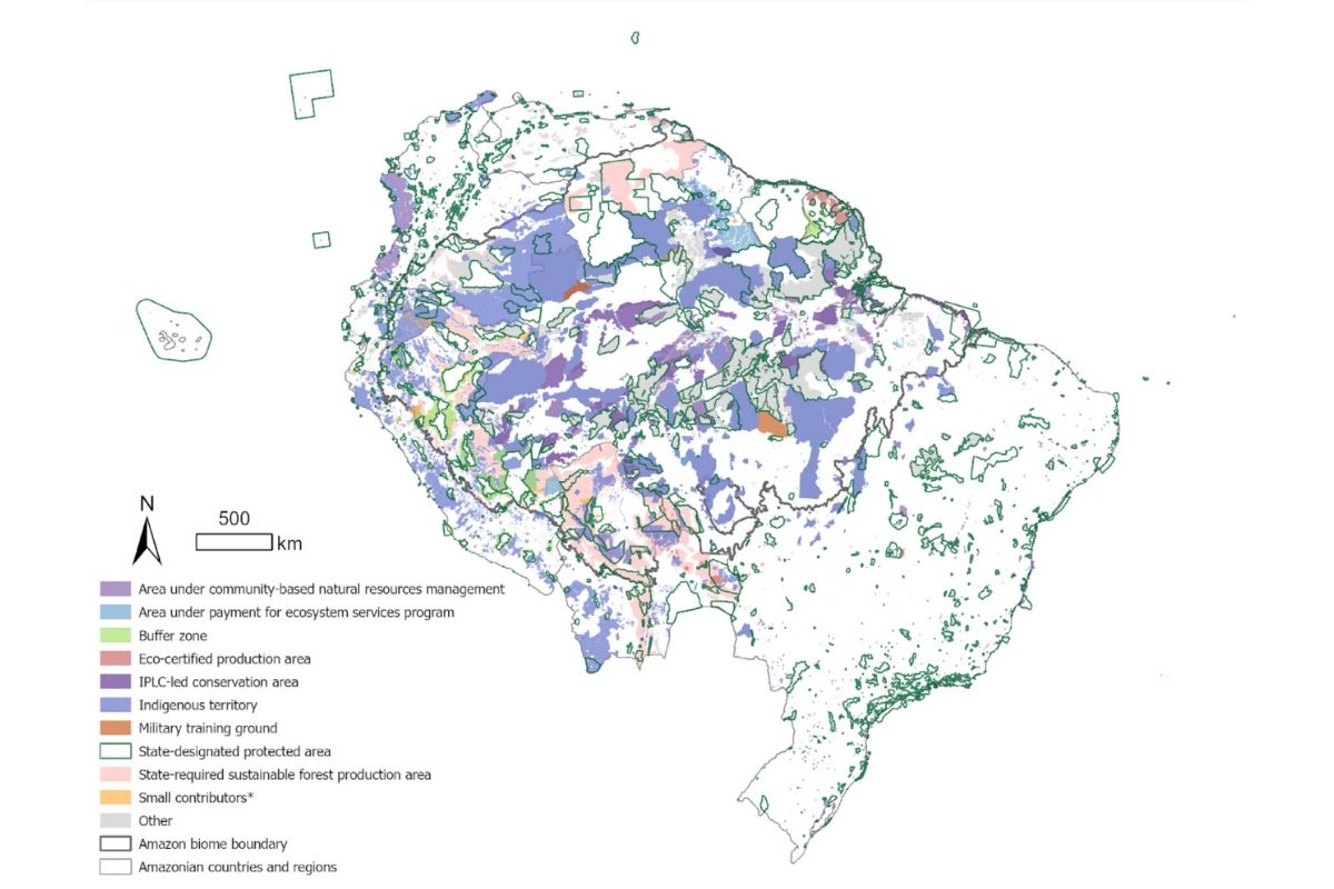 map of conservation in the Amazon