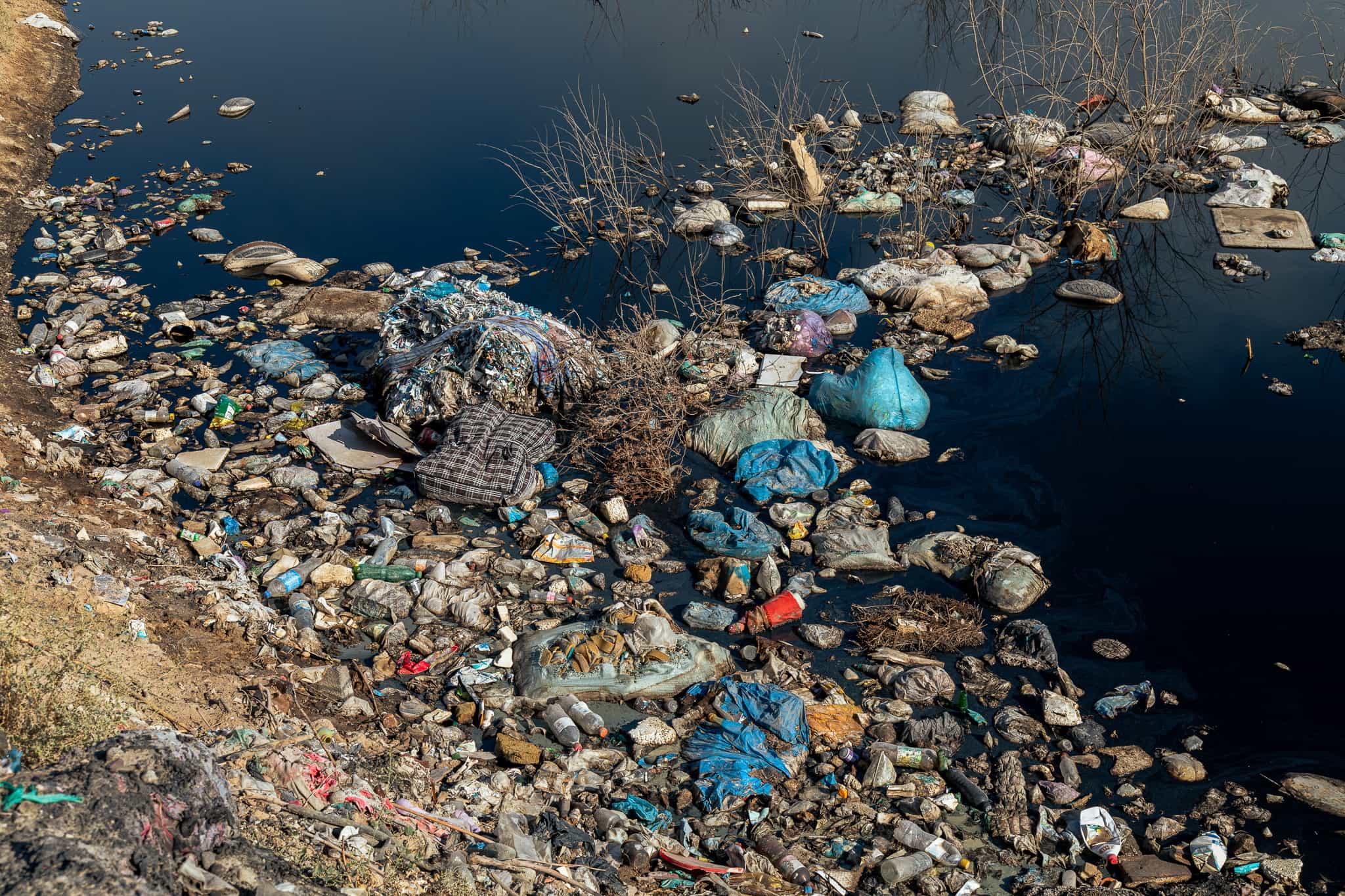 close-up-of-toxic-pond-with-trash