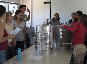 audience in a museum