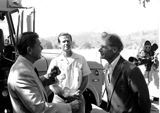 Richard Wilson and Gov. Reagan meet to discuss Wilson's opposition to the Dos Rios Dam project.