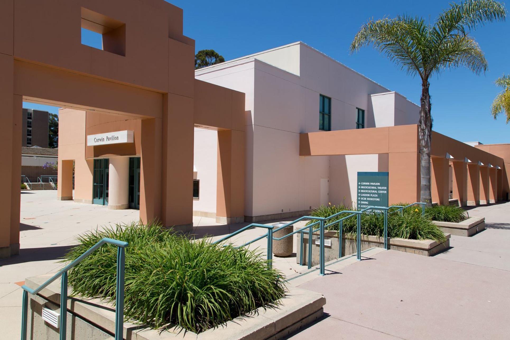 Building exterior with plants