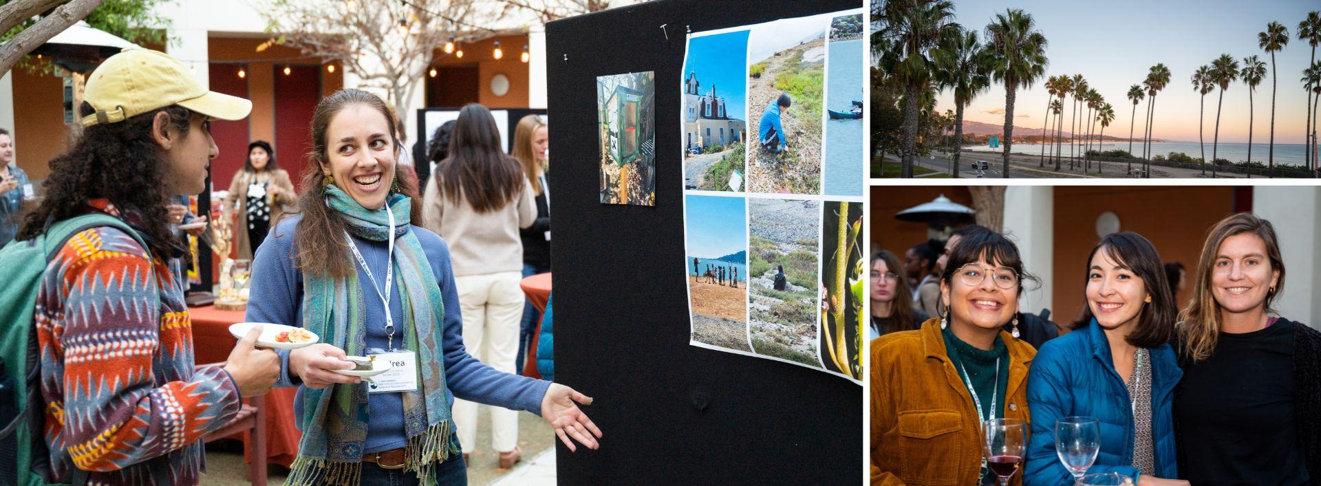 Collage of students at the symposium