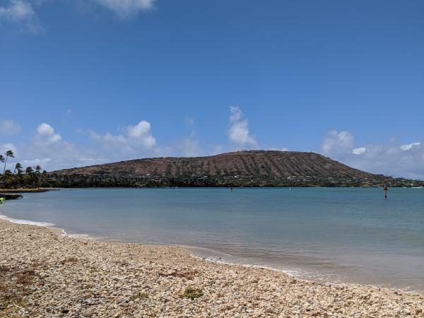 Maunalua Bay water and sand