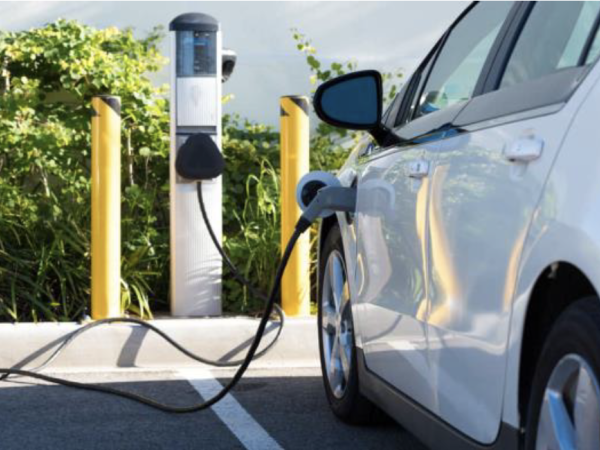 Car charging at a station