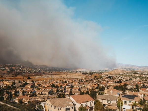 Wildfire in Valencia, Newhall, Santa Clarita area